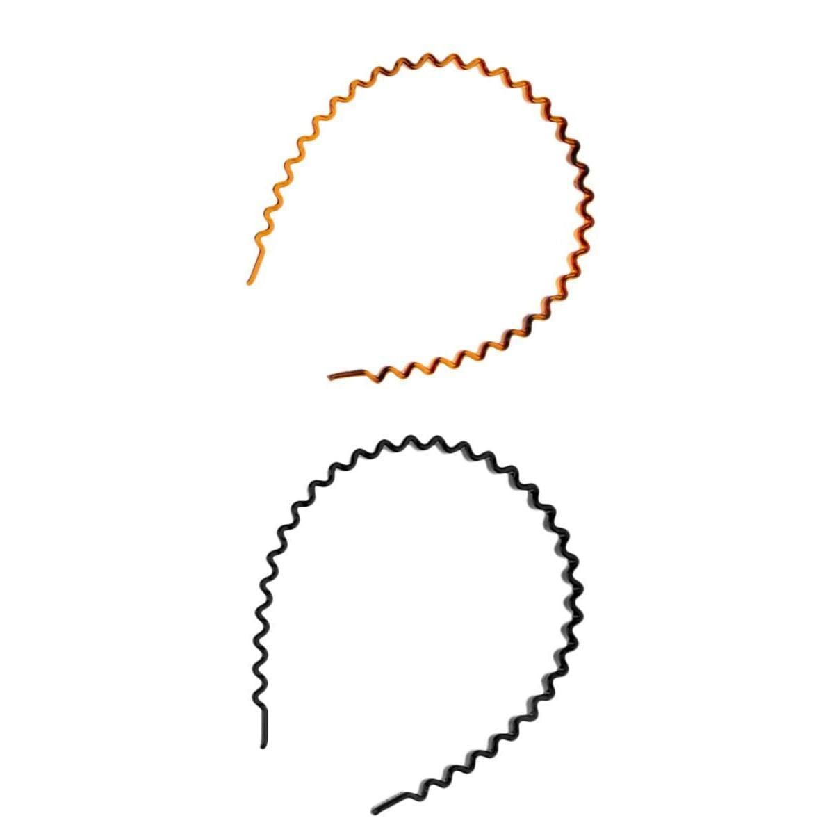 nivaa 2x Zig Hair Band Toothed Wave Headbands/Women Men Girls Hair Accessory-picture-18