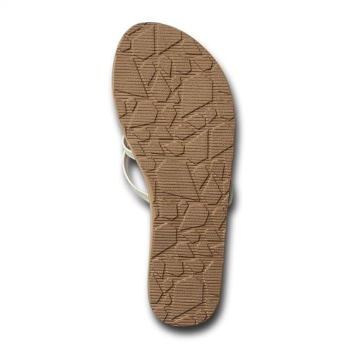 Image of Volcom Women's New School Strappy Flip Flop Flat Slide Sandal
