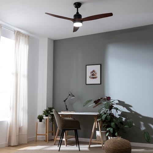 Cecotec Deckenventilator mit Licht EnergySilence Aero 5275 DarkWood, 40W, 52" DC Motor, Fernbedienung, LED-Licht, Timer… – Ansicht 4