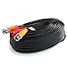 Postta BNC Video Power Cable (4 Pack 25 Feet) Video Security Camera Cable Wire with Eight Connectors for CCTV DVR Surveillance System
