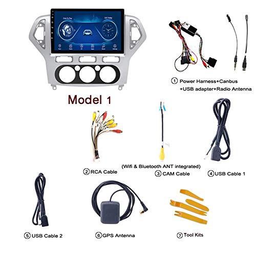 Autoradio Android 8.1 pour Ford Mondeo doté de commande au volant et Bluetooth - 4