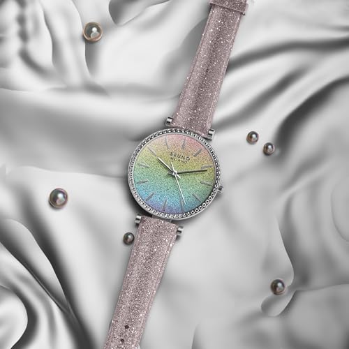 Image of BRUNO MILANO Fashion Forward Diamond Studded Bezel Watch with Added Sparkle for Women and Girls