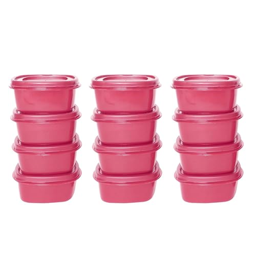 Image of Cutting EDGE 125 ML Snap Tight Food Storage Container Pink (Set of 12)