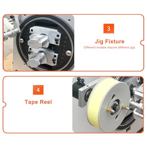 Image of Transformer Coil Wrapping Machine, Automatic Battery Laminator with Adjustable 8-45mm,Wide Compatibility & Adjustability