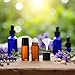 Qintreesify 2Pcs Brown Glass Essential Oil Roller Bottles Refillable Roll on Bottles Empty Deodorant Bottle Containers Rollerball Beauty Personal Care Fragrance Cosmetics Tools (50ML)