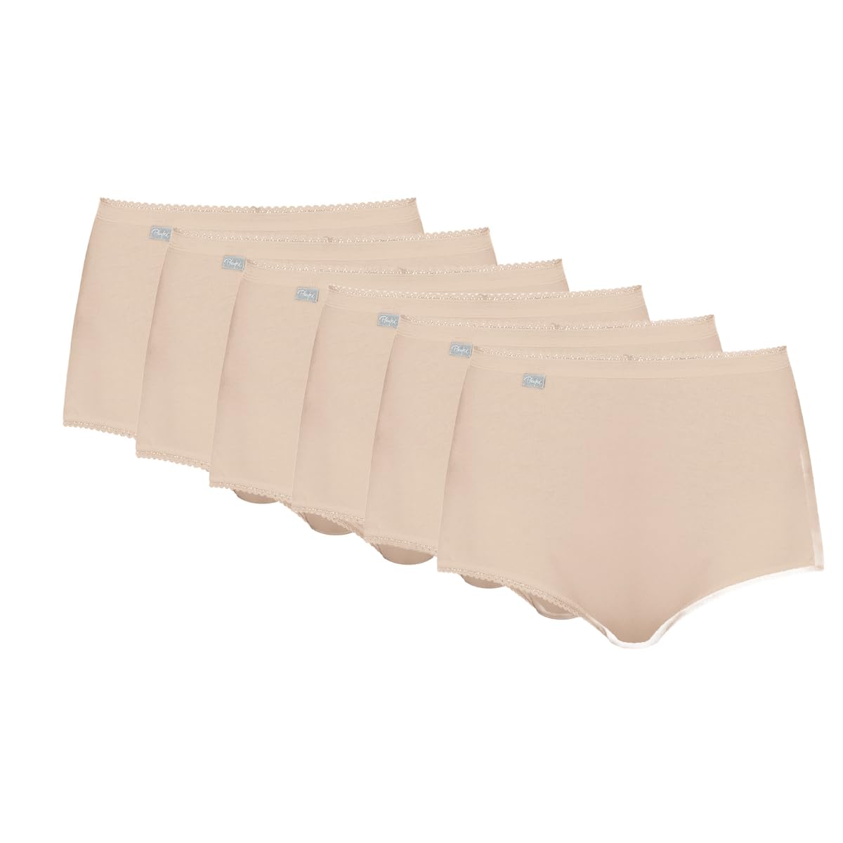 Playtex Lot de Culottes Maxi Coton Stretch Femme x6