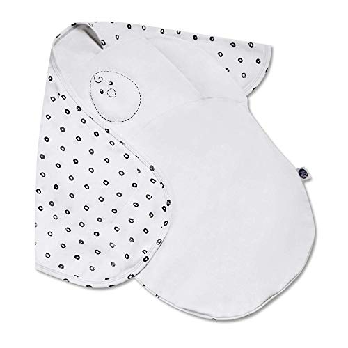 Nested Bean Zen Swaddle - Gently Weighted Swaddle | Baby: 0-6 Months | Cotton 100% | Helps to Reduce Moro (Startle) Reflex | Unisex | TOG 1.5 | Machine Washable