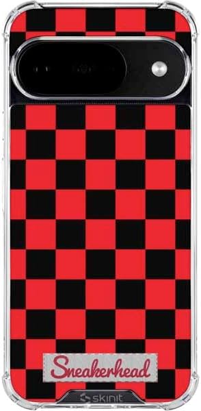 Skinit Clear Phone Case Compatible with Google Pixel 10 - Sneakerhead Checkered Design