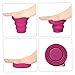 OnIUeZky Portable Silicone Cup Collapsible Travel Cup with Lid Foldable Travel Camping Mug for Picnic 4 Pcs.