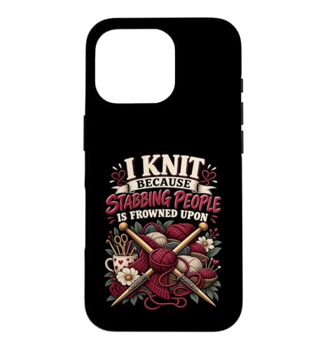 I Knit �ʔ����j�b�^�[�@�ۃA�[�e�B�X�g�҂ݕ� �X�}�z�P�[�X iPhone 16 Pro �p