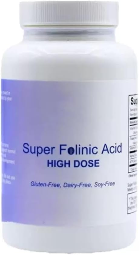 ZQHZSMKD Folinic Acid| Leucovorin | Supports Normal Speech & Language Development in Children | Hypoallergenic Dietary|for Kids Autism