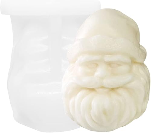 Vista 14 de Moldes de silicona para velas de muñeco de nieve de Navidad, molde de fundición de resina para hacer velas de bricolaje, arcilla polimérica, yeso