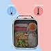 Tirrinia Insulated Kids Lunch Box Back to School, Portable Small Lunch Bag for Office Work Picnic, Reusable Compact Lunchbox Cooler Bag for Boys, Adults,Black
