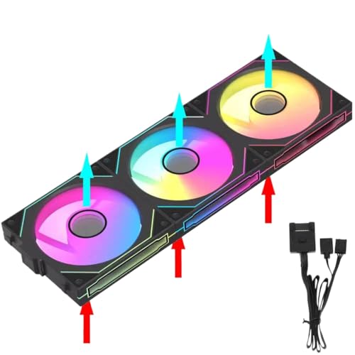 Ventilador para Caja de PC JUMPEAK MX120 para zonas de juego con refrigeración silenciosa