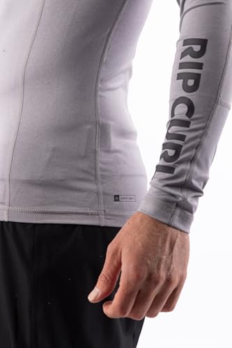 Rip Curl Men's Long Sleeve Rashguard-UPF 50+ Sun Protection Surf Shirt, Loose Fit Rash Vest3