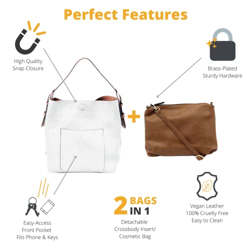 Image of Joy Susan Womens Faux Leather: Hobo 2-in-1 Handbag
