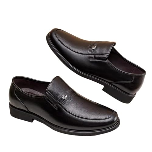 Men's Genuine Leather Loafers Breathable Soft Sole Slip On Dress Shoes for Business Casual Comfortable Oxfords Classic British Style Autumn Winter2