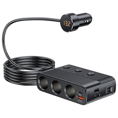 Reelyo 2025if VK[\Pbg usb 128W 3A   J[`[W ԍڏ[d VK[C^[\Pbg 3|[g PD30W QC3.0 }[d LEDdEd\@\ 12V/24VԑΉ VK[\Pbg