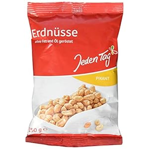 Jeden Tag Erdnüsse Pikant, ohne Fett, 150g