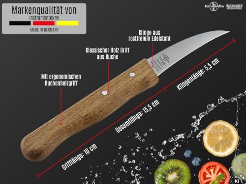 Foto von Schälmesser aus Solingen 2er Set Gemüsemesser mit Vogelschnabel