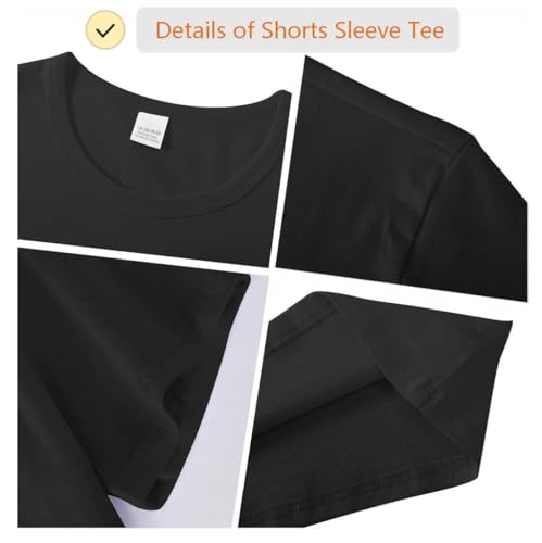 Image of Girls /Kids /Toddlers Crew Neck Cotton T-Shirts Short Sleeve Summer Basic Tops（Age 2-12Y）