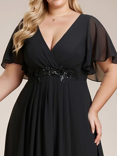 amazon black formal dress plus size Ever-Pretty Plus: Black Dresses