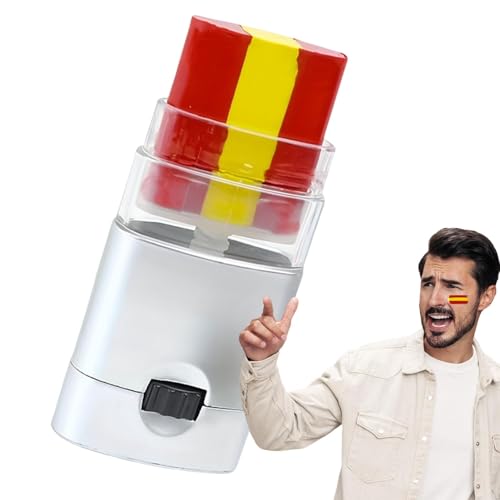Generic National Flag Make-up , National Flag Face Paint,Patriotic Face Paint Stick, Rainbow Face Paint For Sports Makeup, Baseball, Softball, European Sports Events, Refer to description, Spain