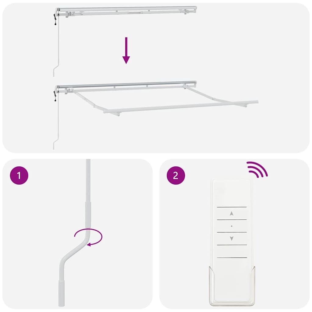 Toldo retráctil antracita 350 x 200 cm con mando a distancia – Toldo eléctrico articulado con marco de aluminio y funda de tela para jardín, terraza y patio