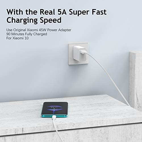 ACOCOBUY USB C Cable 1m 6A Charge Turbo Cable for XiaoMi 11T/12T/13 Pro USB Type C Super Fast Charging Cable Data Sync Transfer Cable for Mi 13 12 11 Lite POCO M4 Pro POCO F3 Redmi Note 11/11S/10 Pro