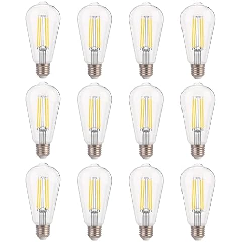 ALAMPEVER ST19 Edison Bulbs 8W and B11 E26 Chandelier Bulbs Cover