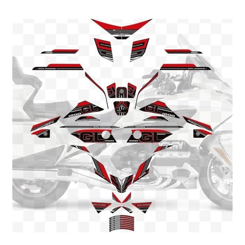 Autocollants protection contre rayures de bottes sur coffre Goldwing F6B