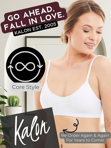 Image of Kalon Women's 4 Pack Demi Padded Bralette Wireless Comfortable Bra