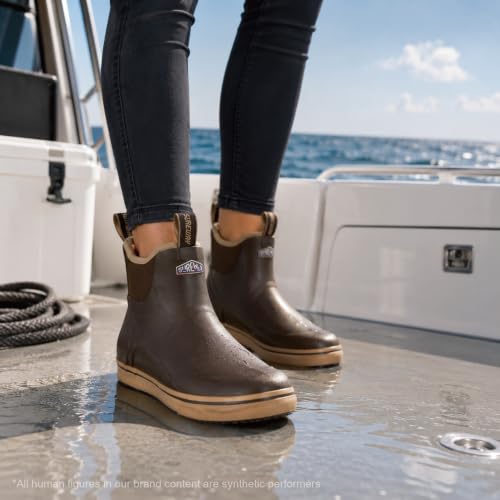 Image of SUREWAY Women's Deck Boots Professional Non-Slip Fishing & Ankle Deck Boot Waterproof Rain Boots