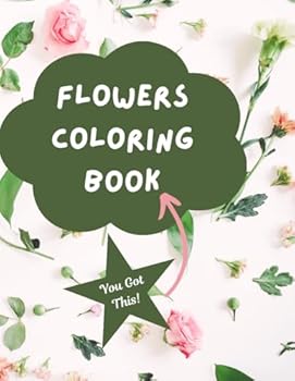 Paperback Flowers Coloring Book