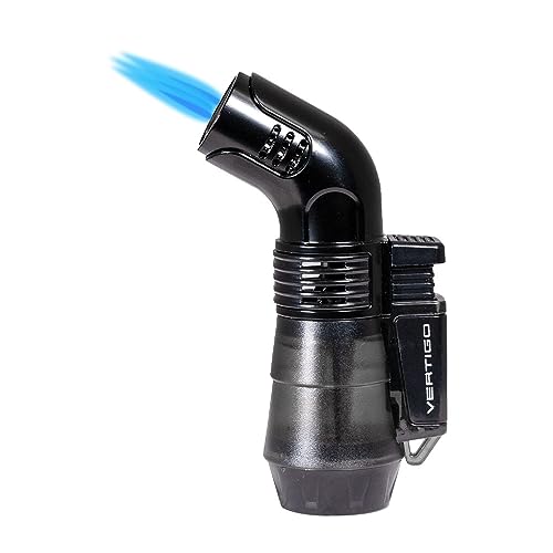 Encendedor Vertigo Boxer Triple Antorcha Negro miniatura 1