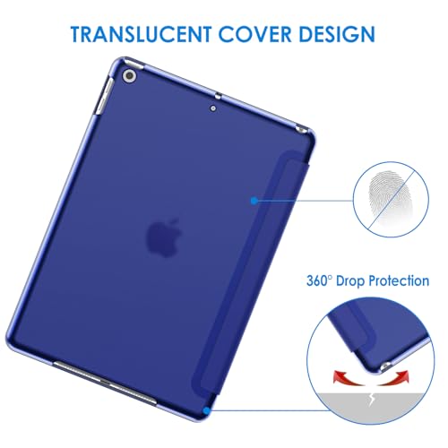 Image of JETech Case for iPad 10.2-Inch (2021 /2020 /2019 Model, 9 /8 /7 Generation), Auto Wake /Sleep Cover (Navy Blue)