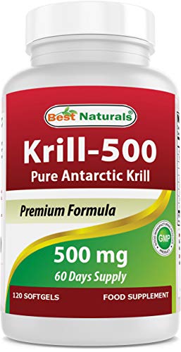 Best Naturals Krill-500 Antarctic Krill, 120 Softgels