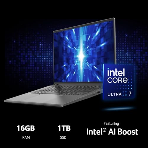 Image of acer Swift X 14 Laptop | 14.5 inch OLED 2880 x 1800 120Hz Calman Verified | Unlock AI Experiences | Intel Core Ultra 7 Processor 155H | NVIDIA GeForce RTX 4060 | 16GB LPDDR5X | 1TB SSD | SFX14-72G-77NJ
