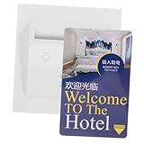 SAFIGLE Hotel Wandkarten schalter Stromkontrolle für Zimmer Beleuchtung Hotelzubehör Geeignet für Hotels Gästehäuser und Pensionen Weißes Panel