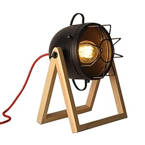 Industriële tafellampen voor slaapkamer, vintage bureaulamp voor woonkamer, moderne moderne bureaulamp met natuurlijk…