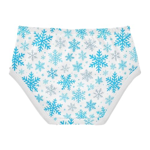 Joisal Blue Gray Snowflakes White Girls Underwear Toddlers 2t Cotton Cute Panties Girl Fancy Kids Undies Briefs2