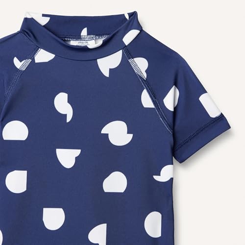 Image of Amazon Essentials Girls and Toddlers' Short Sleeve Slim Fit High-Neck Rashguard T-Shirt