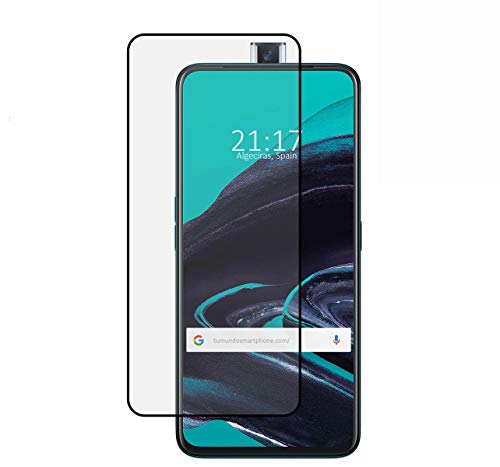 Protector Cristal Templado Completo 5D Full Glue Negro para Oppo Reno 2Z Vidrio