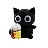 フォーカート かわいい 猫 手作り ガラス細工 生ビール ネコ CYK1275