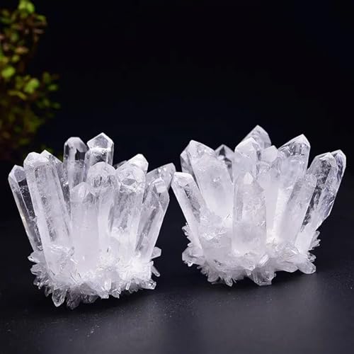 Cluster quartz blanc naturel 500g bloc de cristal de roche - 4