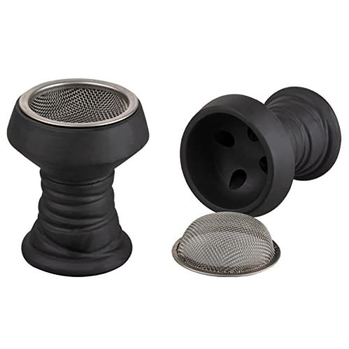 Hookah Zubehör-Set für Shisha-Tabakschüssel, mit 2 roten Tonschüsseln und 50 robusten Aluminiumfolien, 10… – Bild 5