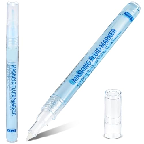 Feifeiya 2 Pcs Masking Fluid Pen for Watercolor Painting, Capacity