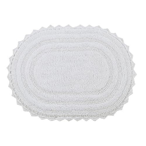 Better Trends Bathroom Rug, Lilly Crochet Reversible Rug,