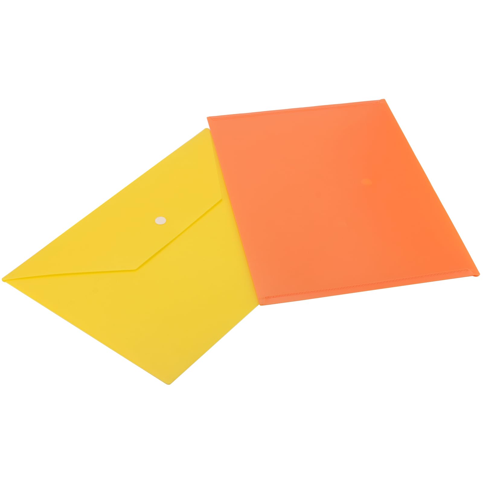 ZEONHAK 100 Carpetas Transparentes A4 Con Botón – Sobres De Plástico PP Para Oficina, 226x325 Mm
