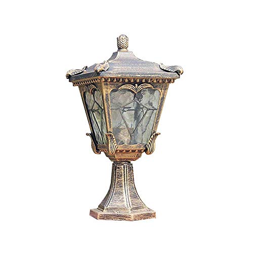 Pilier lumière extérieur rétro pour sécuriser et éclairer l'allée